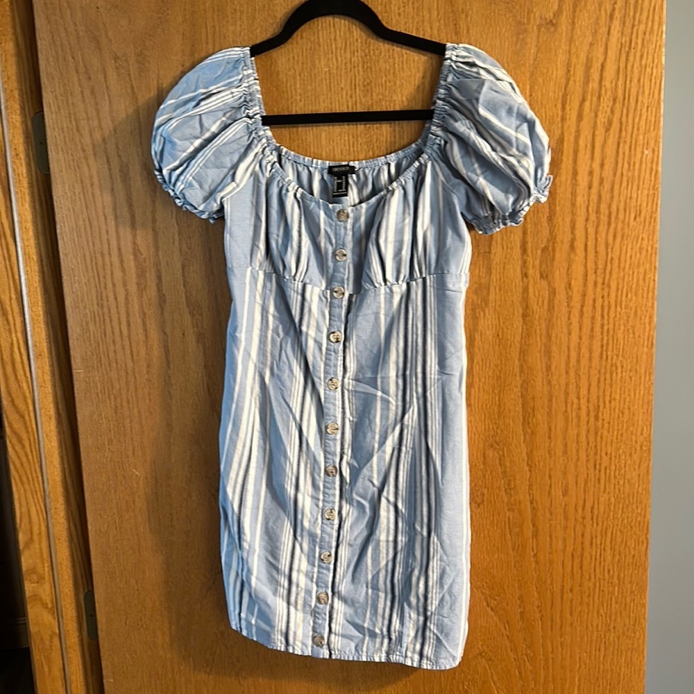 Forever 21 Blue Striped Dress